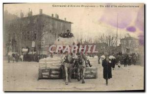 Old Postcard Carnival in Provence & # 39Aix A nest & # 39ile enchanting