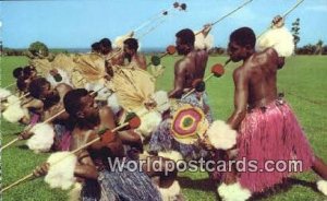 Meke Wesi, Spear Dance Fiji, Fijian Writing on back 