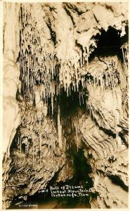 RPPC Postcard; Halls of Dreams, Lookout Mountain Caverns Chatanooga TN Cline