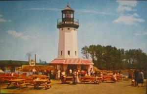 PLEASURE ISLAND MA Hawkes Point Lighthouse Postcard