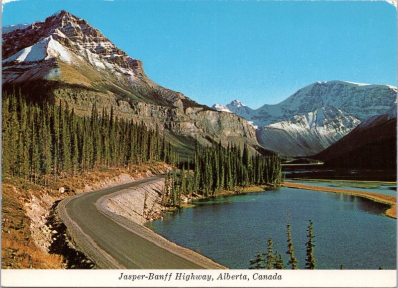 Postcard Canada Alberta - Jasper-Banff Highway