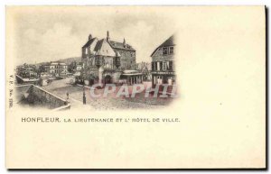 Old Postcard The Lieutenancy Honfleur and the Hotel de Ville