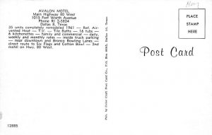 Avalon Motel - Dallas, Texas TX  