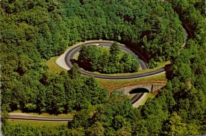 Tennessee Smoky Mountains Helicopter View Of The Loop On U S Highway 441