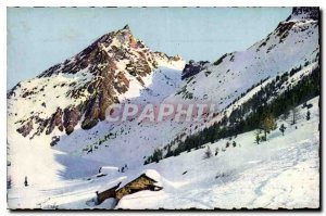 Old Postcard The Alps Picturesque This imposing needle seems to protect the c...