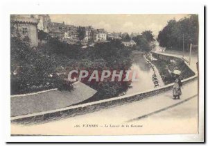 Vannes Old Postcard The wash of the Garenne