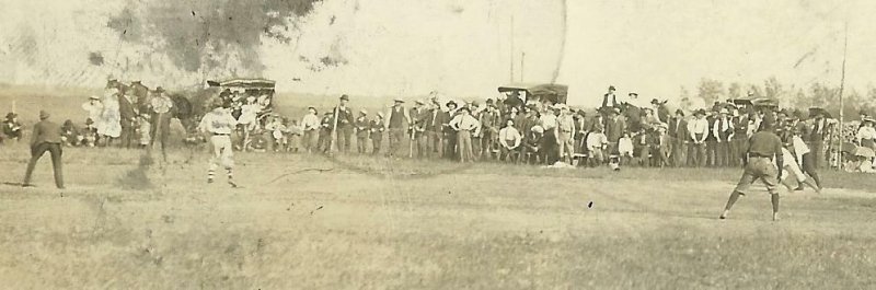 Parkers Prairie MINNESOTA RP 1909 BASEBALL GAME Teams nr Alexandria W.O. OLSON?