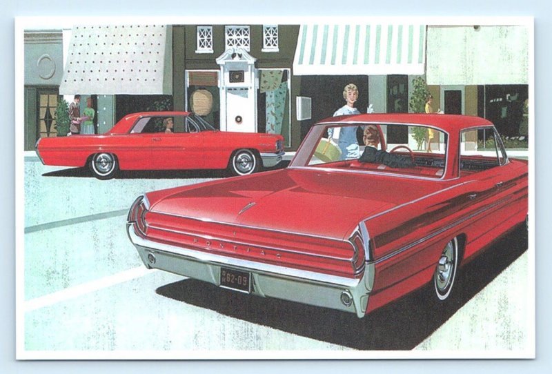 Car Advertising 1962 PONTIAC CATALINA Vintage Automobile Repro 4x6  Postcard