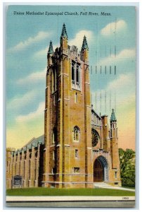 1953 Union Methodist Episcopal Church Fall River Massachusetts MA Postcard
