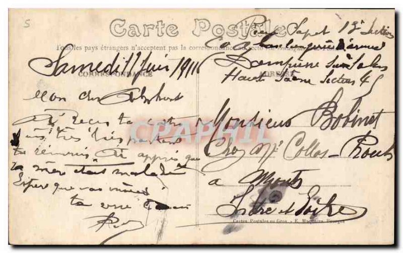 Old Postcard Bourges La Prefecture
