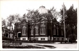 Real Photo Postcard M.E. Church in Hastings, Michigan