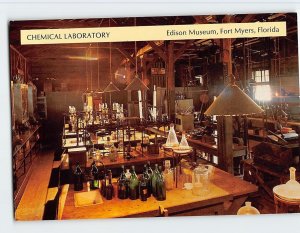 Postcard Chemical Laboratory, Edison Museum, Fort Myers, Florida