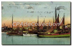 Old Postcard Les Sables d'Olonne (Vendee) The Port