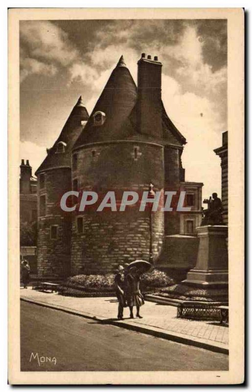 Old Postcard Dieppe turrets The castle