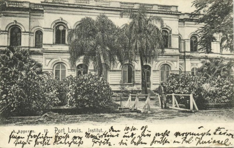 mauritius maurice, PORT LOUIS, Institut (1909)