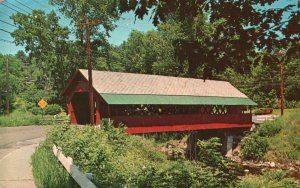 Vintage Postcard 1975 The Creamery Bridge Brattleboro Vermont Green Mountain