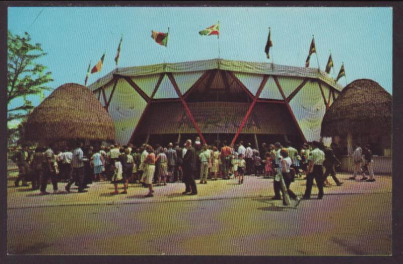 Pavilion of Africa,New York World's Fair Postcard