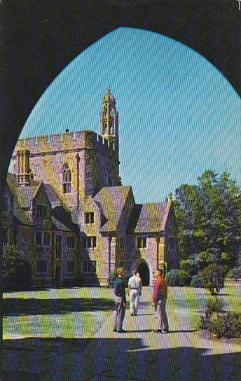 Looking Through Arch Towards Men's Dormitories of Kilgo Quadrangle Duke Unive...