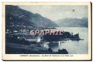 Old Postcard Annecy Haute Savoie The Port of Talloires and Little Lake