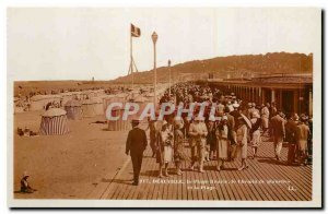 Old Postcard Deauville Beach boardwalk Fleurie The beach