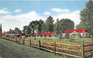 Fremont Ohio 1957 Postcard Great Lakes Motel