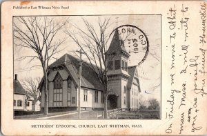 Methodist Episcopal Church, East Whitman MA c1905 UDB Vintage Postcard K60