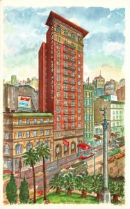 Vintage Postcard View of Chancellor Hotel San Francisco California CA