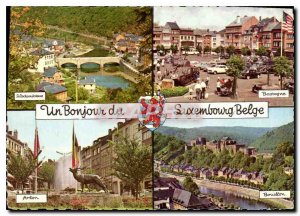 A Modern Postcard Hello Belgian Luxembourg La Roche en Ardenne Bastogne Arlon...