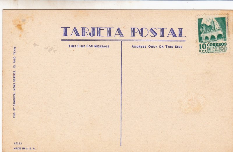 P1754  Mexico Juarez Street Postcard Old Vintage Card View Standard Souvenir pc