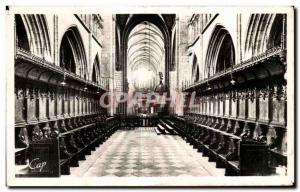 Old Postcard St Pol de Leon Basilica Choir