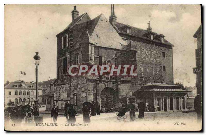 Old Postcard Honfleur Lieutenancy