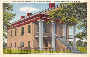 Masonic Temple, formerly old courthouse Building erected in 1771 Camden, SC