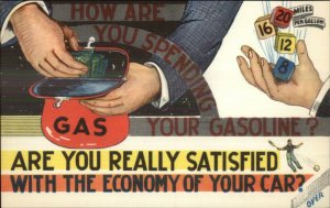 Glenn Electric Co Lafayette IN Gas Fuel Economy Linen Advertising Postcard #8