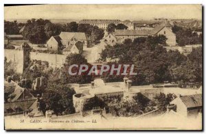 Caen Old Postcard Panorama du Chateau