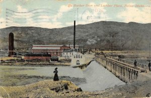 The Barber Dam & Lumber Plant, Boise, Idaho Logging 1910 Vintage Postcard