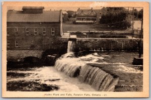 Postcard Fenelon Falls Ontario c1930s Hydro Plant Victoria County by PECO