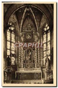 Old Postcard Saint Thegonnec Altar Of St. Joseph