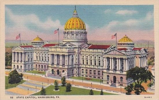 Pennsylvania Harrisburg State Capitol 1958