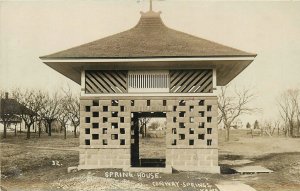 Postcard RPPC 1909 Kansas Conway Springs Springs House KS24-1821