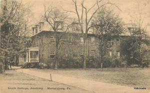 C-1920s MERCERBURG PA South Cottage Academy Albertype postcard 12263