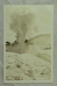 RPPC Rotary Snow Plow in action, Whitepass, R.R., Alaska Vintage Postcard P108