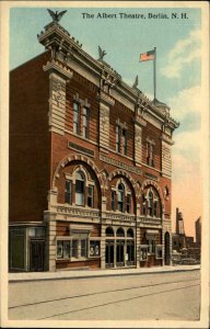 Berlin New Hampshire NH Albert Theatre Theater c1910 Vintage Postcard