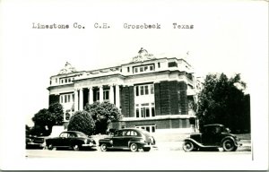 RPPC Limestone County Courthouse Groesbeck TX Unused Postcard