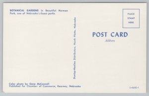 Kearney Nebraska~Botanical Gardens~Harmon Park~Vintage Postcard