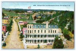 1913 Gillespie Hotel Minnekahta Avenue Hot Springs South Dakota Vintage Postcard