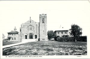 Postcard CHURCH SCENE Neillsville Wisconsin WI AI2867
