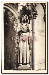 Old Postcard Metz Statue William Prophet Daniel cathedral