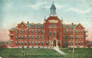 Vintage Postcard Saint Anthony Hospital Medical Building Landmark Columbus Ohio