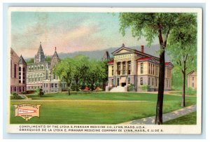 Lydia E. Pinkham Medicine Co. Mc Gill University Lynn Massachusetts MA Postcard 