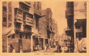 CAIRO EGYPT~MOUSKY STREET-1900s PHOTO POSTCARD